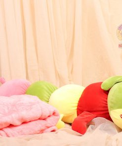عروسک پتو دار کرم خاکی
