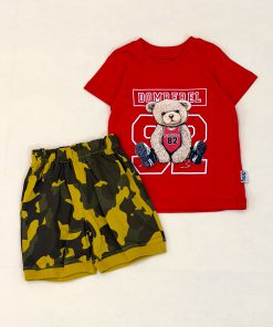 ست بلوز شلوارک قرمز